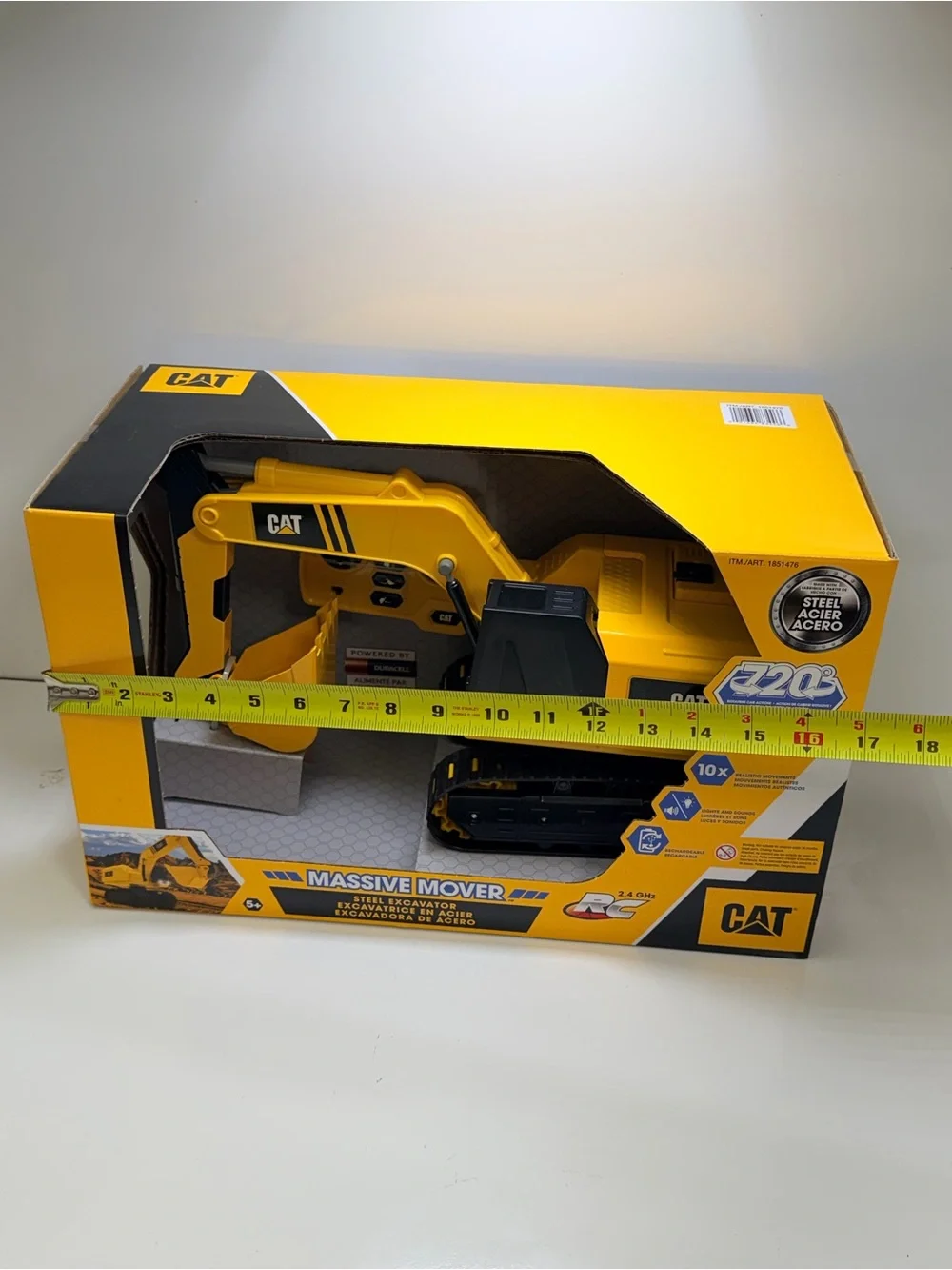 CAT Massive Mover RC Steel Dump Truck 2.4GHz Remote Control Rechargeable.